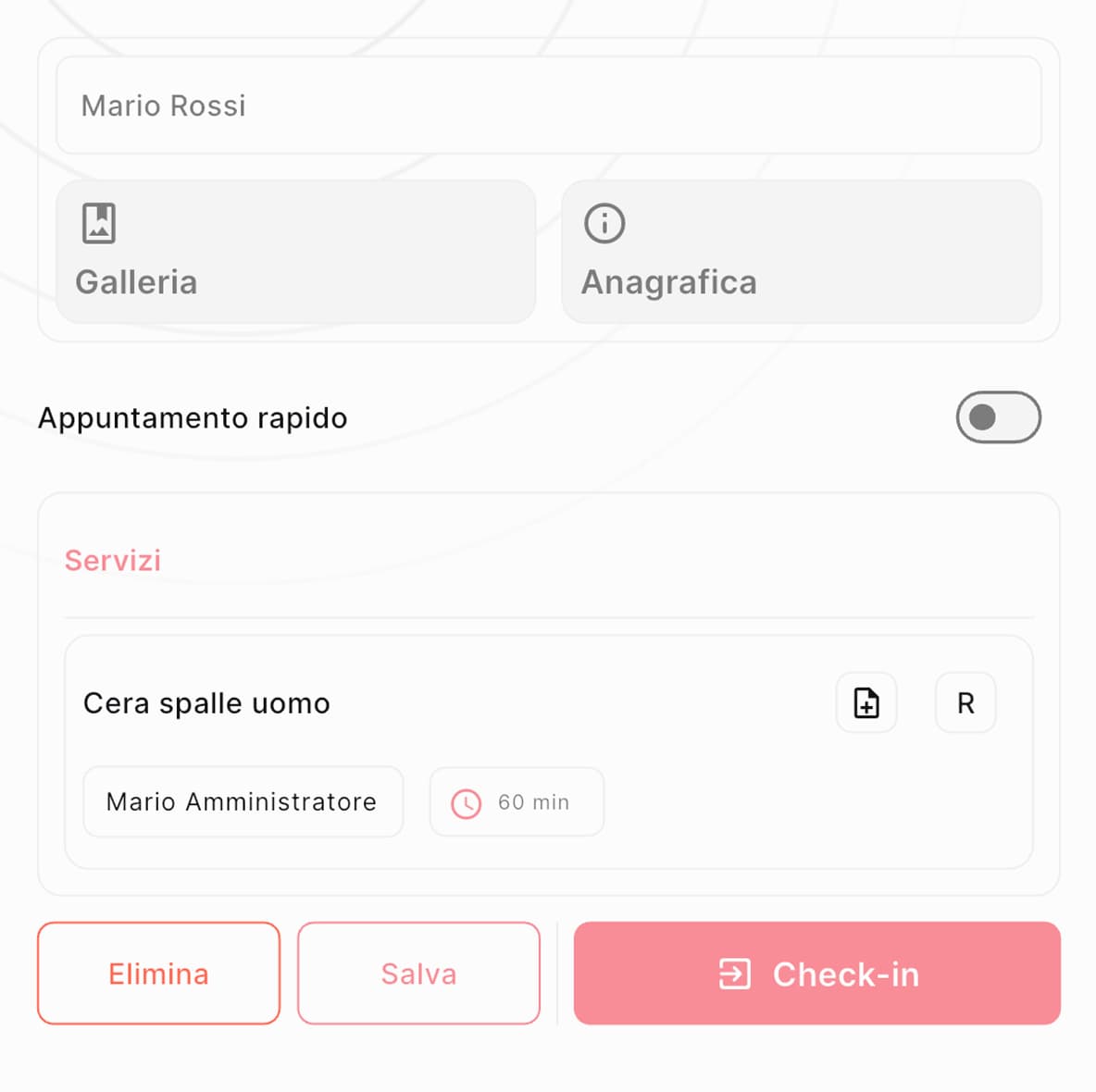 Modifica appuntamento nel calendario digitale